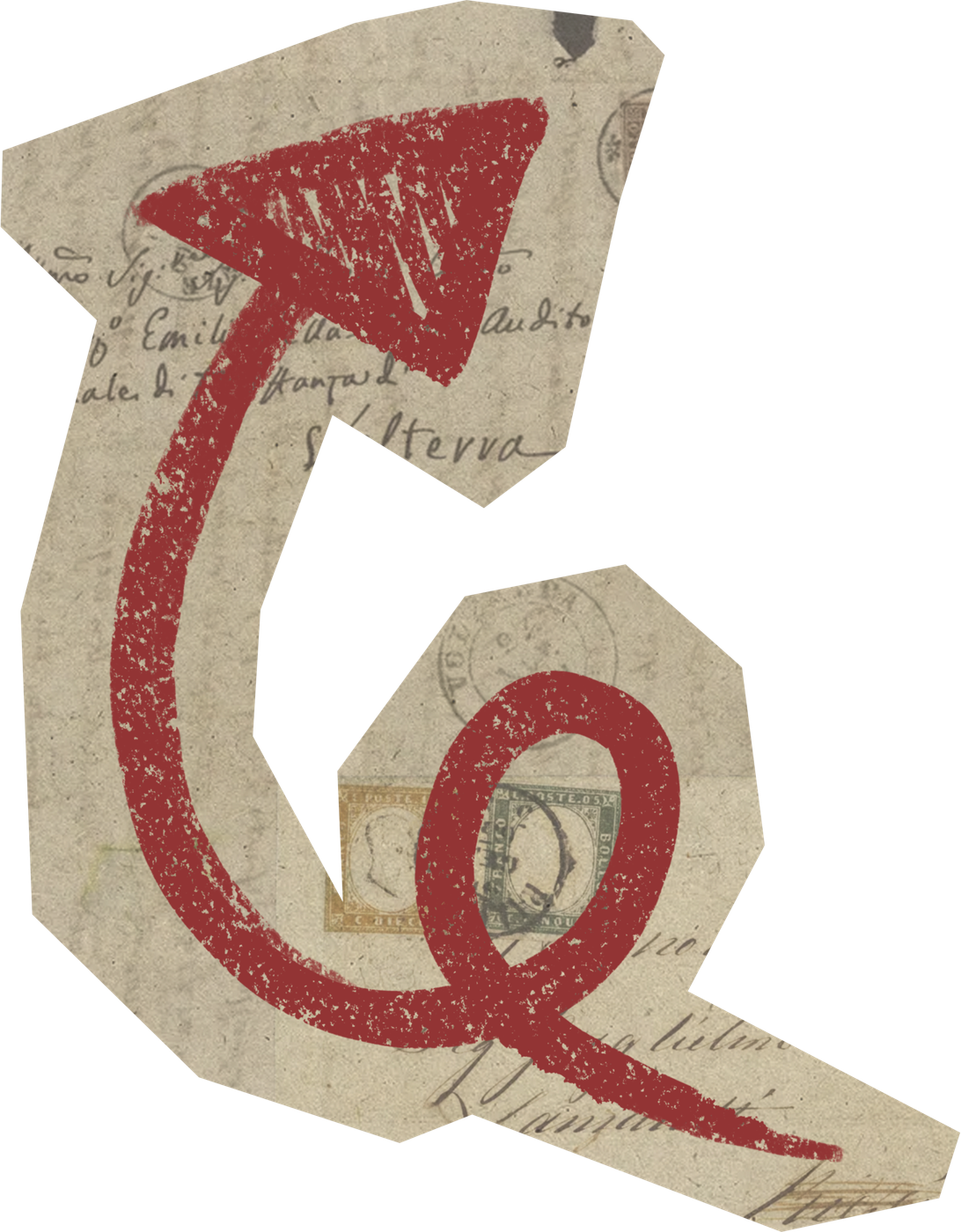 Red curled arrow