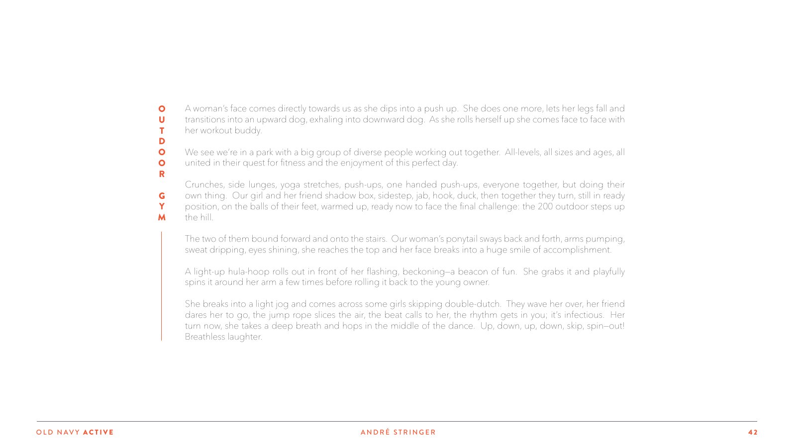 Old Navy treatment — page 42